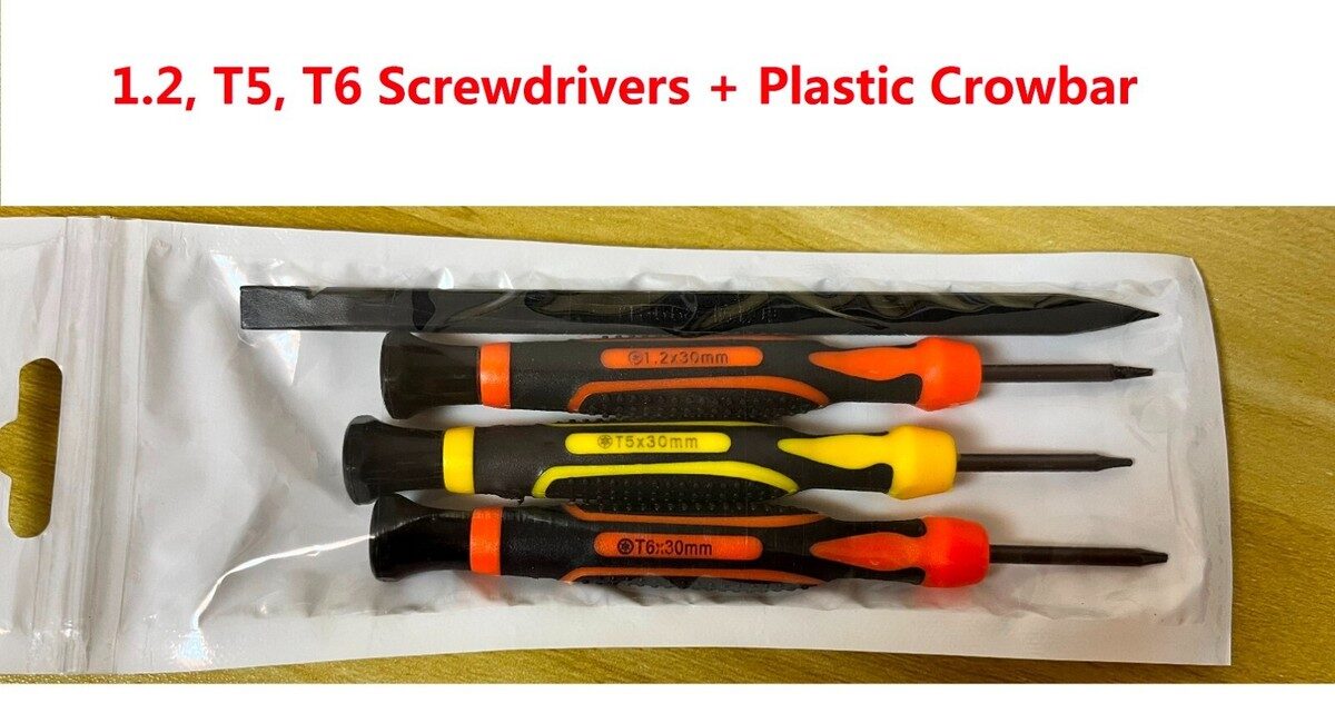 Replacement Kit Speakers for MacBooks (1.2,T5,T6 Screwsrivers+ plastic crowbar)