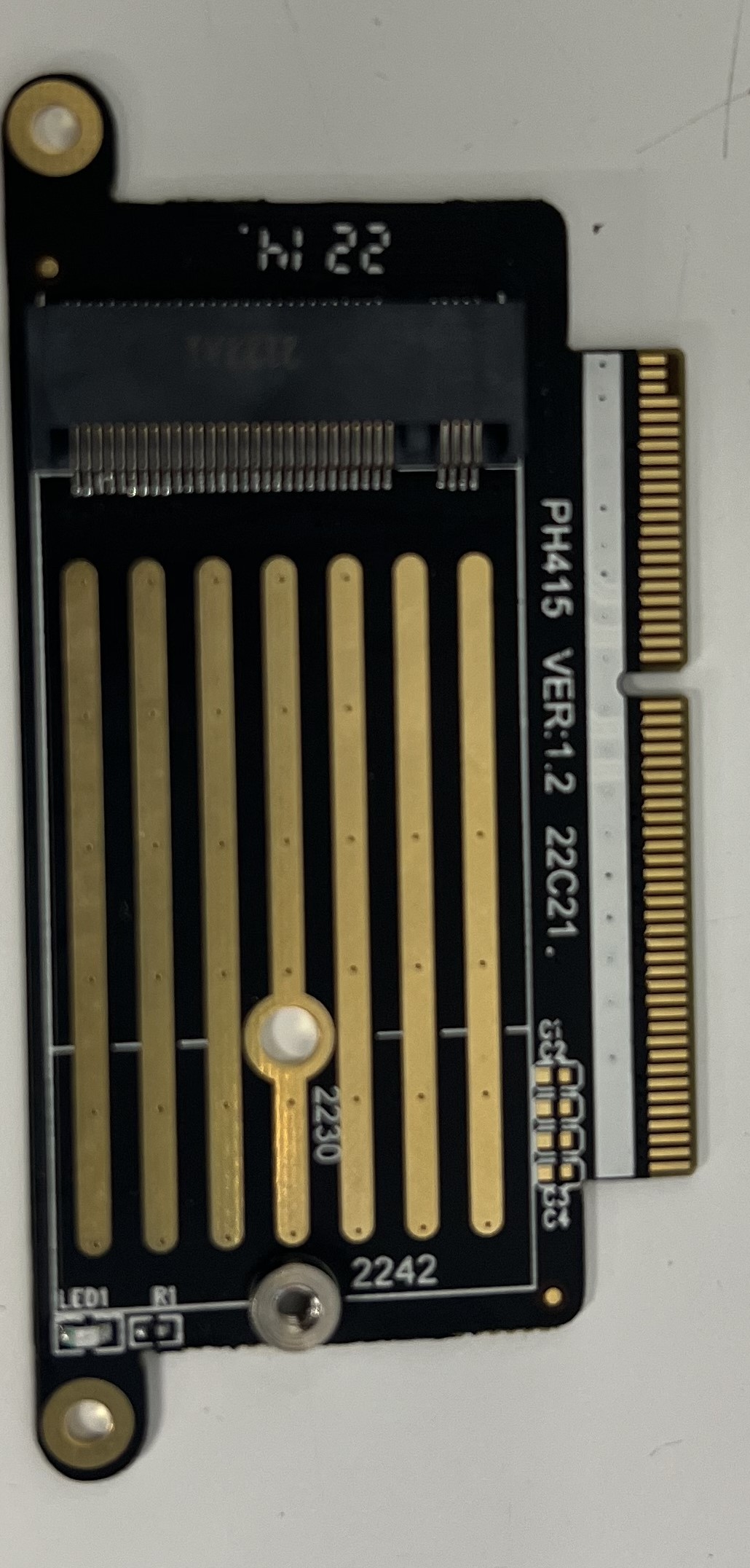 SSD Adapter Card A1708 NGFF for M.2 NVMe for Key for M 2230/2242 Type Adapter
